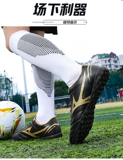 Men’s Football Soccer Cleats – Studded Indoor/Outdoor TF & FG Training Shoes