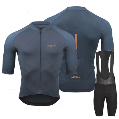 Men’s Pro Team Cycling Jersey Set - Breathable Road Bike Racing Clothing for Cycling & Training