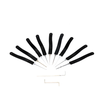 Door Lock Pick Set - Professional Locksmith Quick Opener Tools with 2 Tension Wrenches