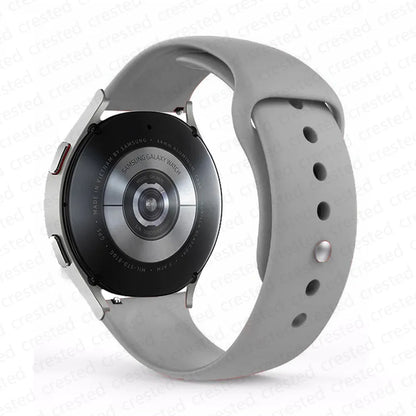 20mm/22mm Silicone Watch Strap – Compatible with Samsung Galaxy Watch 7/6/4 Classic, 5 Pro, 3, Active 2, Gear S3 & Huawei GT 2e/3/4 Bands