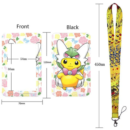 Pikachu Neck Strap Lanyard for Keys – ID Badge Holder, Keychain, Key Rings, Fashion Accessory Gift