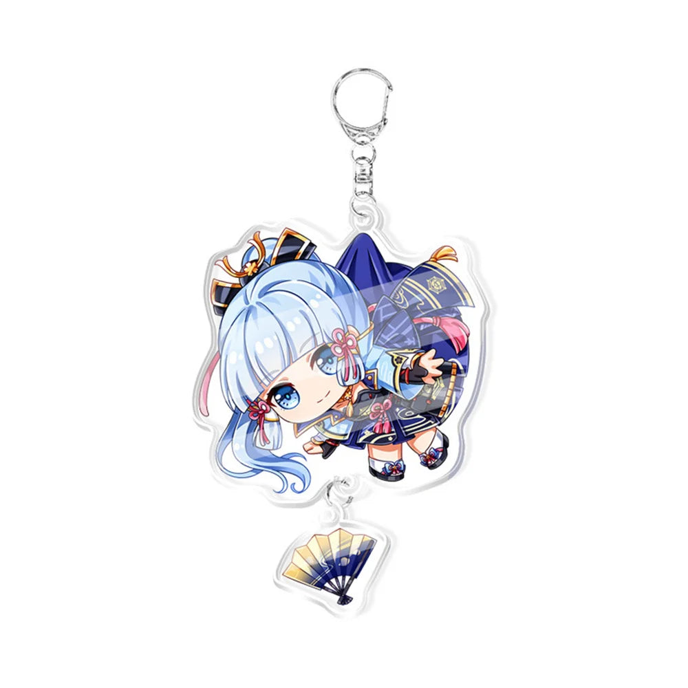 Anime Game Keychain – Atataki Itto, Kunikuzushi, Xiao, Tartaglia & Kazuha Cat Series Cosplay Key Chain