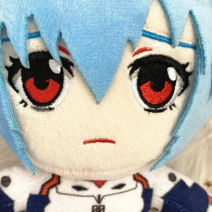 20cm Ayanami Rei Plush Toy – Kawaii Evangelion Anime Doll, Soft EVA Stuffed Plush for Room Decor & Gifts