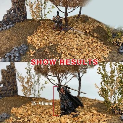 Miniature Leaf Static Model - 35ml Micro Landscape Leaves for DIY Bonsai and Fairy Garden Decor - Sand Table Grass Tufts Accessories