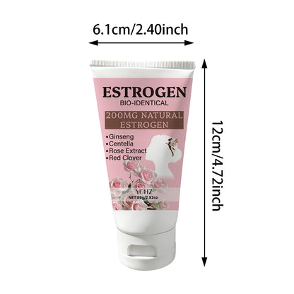 Women's Ginseng & Rose Moisturizing Cream - Centella Asiatica Skin-Nourishing Body Care Lotion