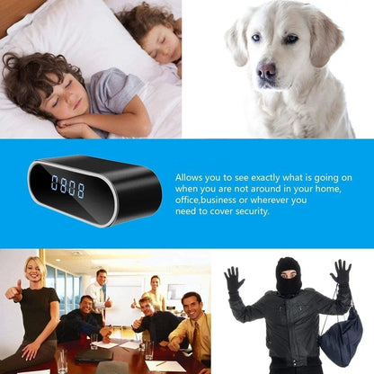 Mini Clock Camera Full HD 1080P WiFi Wireless Spy Camera – Night Vision DVR Home Security Monitoring & Nanny Cam Recorder
