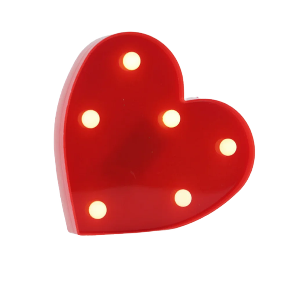 LED Number & Letter Night Light - Luminous A-Z Alphabet & 0-9 Lamp for Party and Wedding Decor