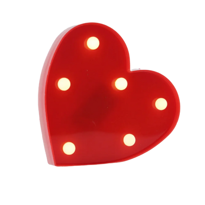 LED Number & Letter Night Light - Luminous A-Z Alphabet & 0-9 Lamp for Party and Wedding Decor