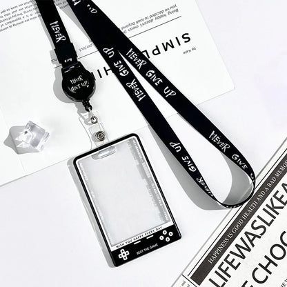 Kpop Card Holder — Fashion Transparent Student ID & Photocard Protector with String for Kids & Idol Fans