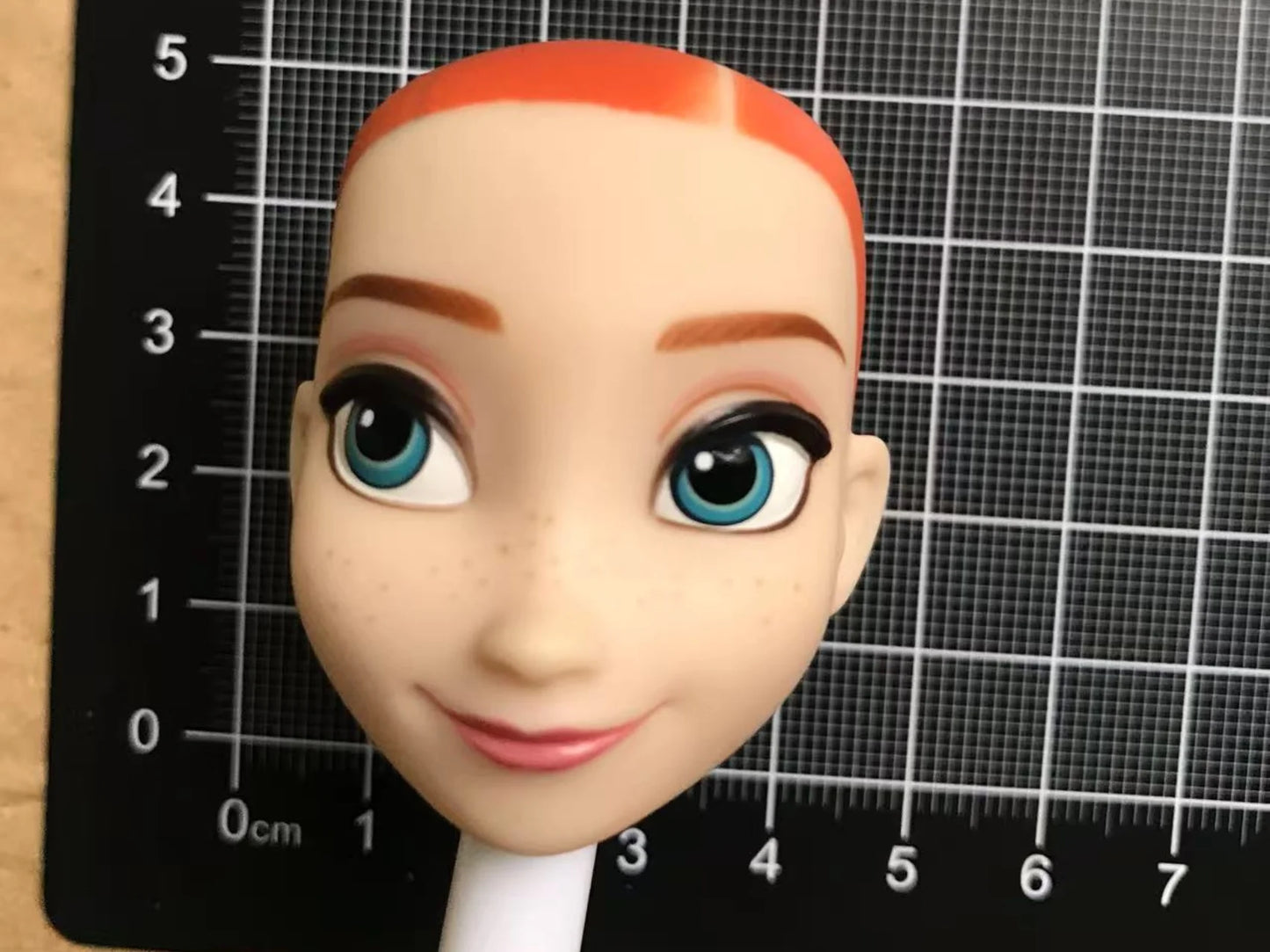 DISNEY Doll Heads – Bald Red Hair King, Queen & Alice with Makeup for DIY Dressing & Accessories