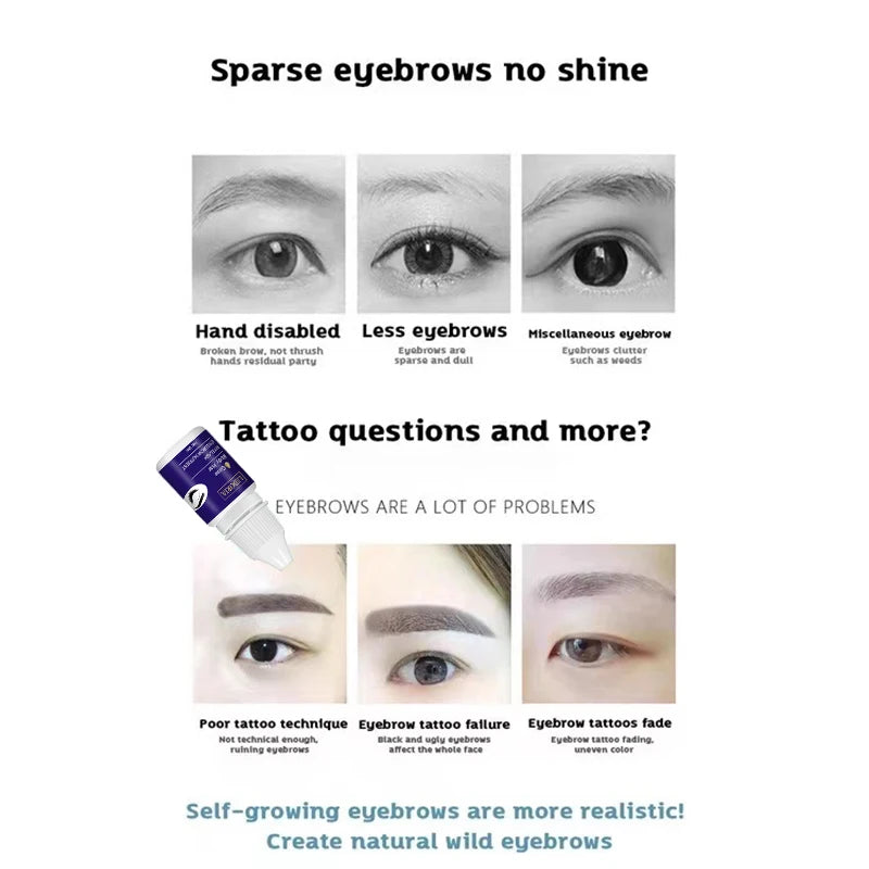 Eyebrow & Eyelash Growth Serum – Nourishing Follicles Enhancer for Thick Lashes, Intensive Lengthening Liquid 2024