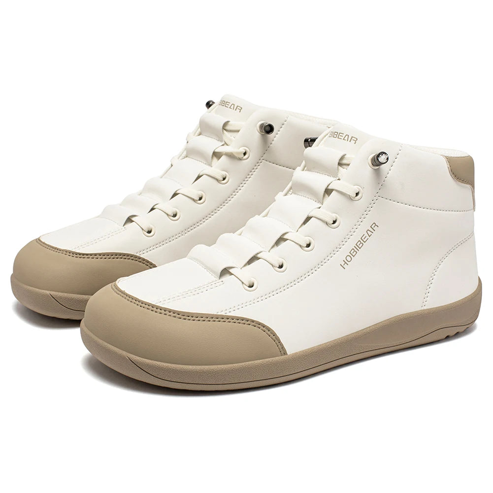 HOBIBEAR Mid-Top Barefoot Shoes – Unisex Wide Toe Minimalist Non-Slip Outdoor Sneakers