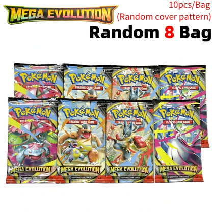 Pokémon Mega Evolution Phantasmal Flames TCG Cards – English 9+1 Booster Pack Trading Card Collection Set