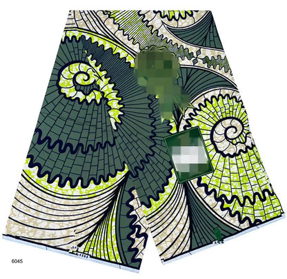 African Real Wax Print Fabric 100% Cotton - Ghana Style Ankara Pagne Nigeria Wax Tissu Soft Printed Fabric