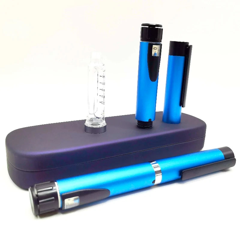 ChiJiaoDr Reusable Metal Insulin Pen — Sterile 3ml Cartridge Injection Syringe for Safe Medication Delivery