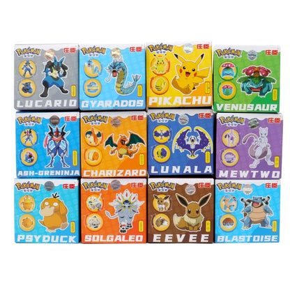 Pokemon Action Figures Set – Pikachu, Gengar, Dragonite, Snorlax & Pokeball Toys