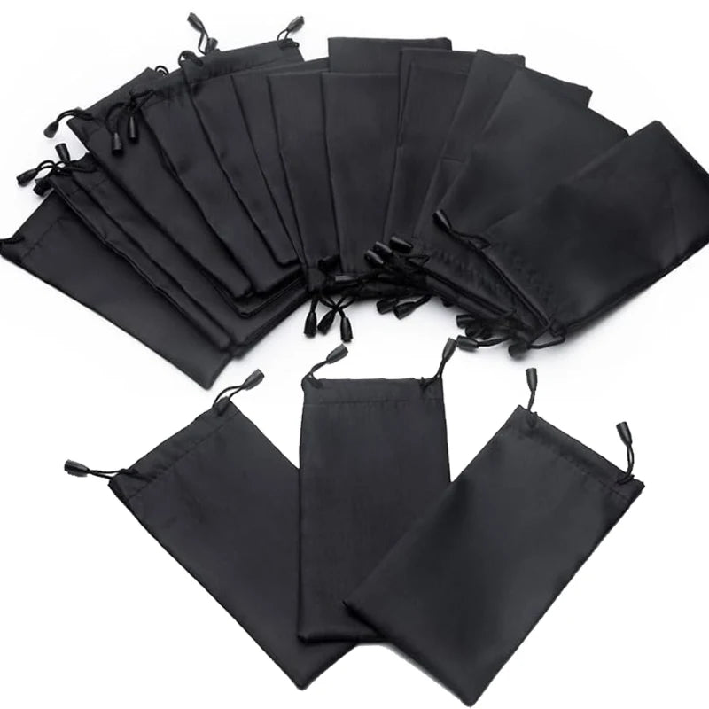 10-100PCS Soft Microfiber Sunglasses Bags – Waterproof Eyewear Pouch Dustproof Glasses Storage Case