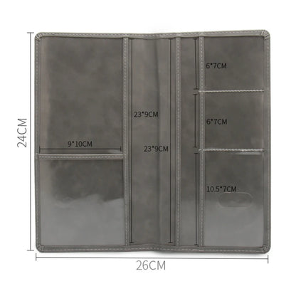 Leather Car Registration & Insurance Holder – Men's Driving License Cover, Auto Documents & Credit Card Storage Bag