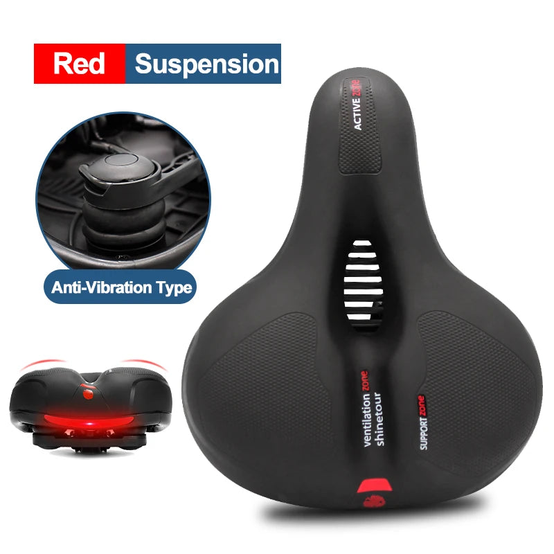 Hollow Breathable Bicycle Saddle - Shock Absorbing Comfortable MTB Road Bike Seat for Men & Women