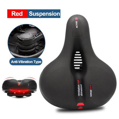 Hollow Breathable Bicycle Saddle - Shock Absorbing Comfortable MTB Road Bike Seat for Men & Women