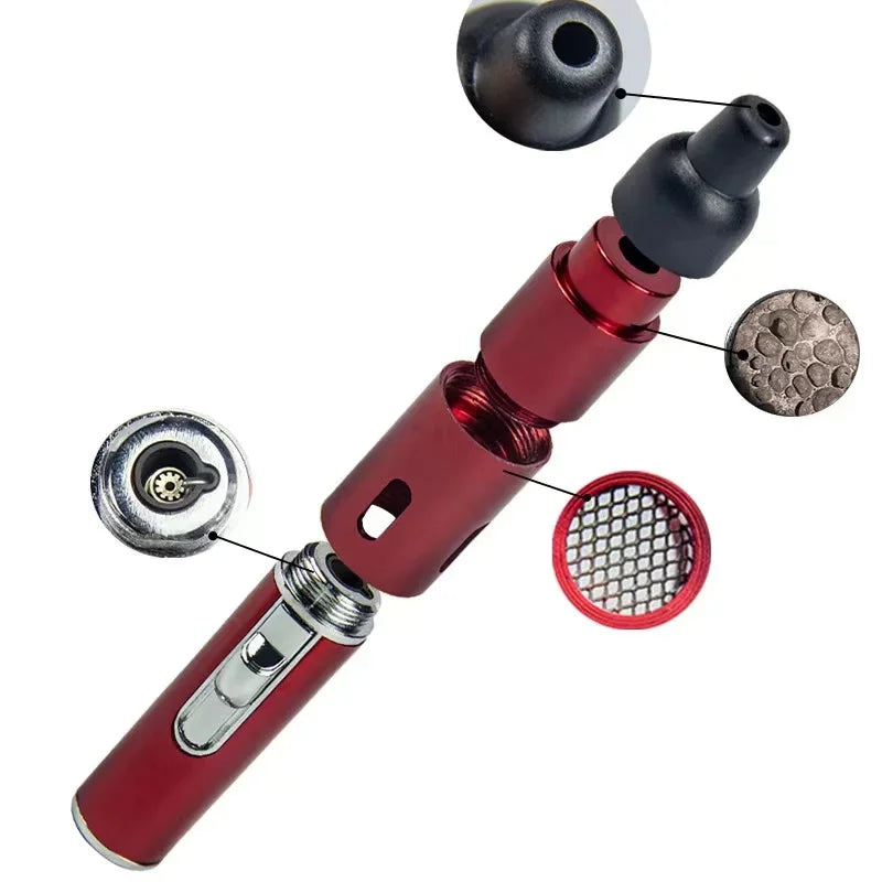 Hot Selling Portable Aromatherapy Lighter – Mini Metal Pipe with Volcanic Stone