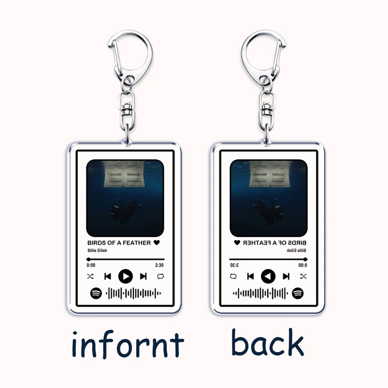 Popular Singer Keychain for Women – HIT ME HARD AND SOFT Music Playlist Code Pendant, Perfect Gift for Fans and Friends