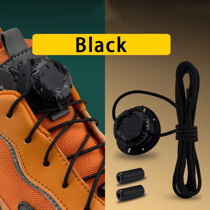 Swivel Buckle No-Tie Shoelaces - Automatic Elastic Laces for Kids & Adults, 1–2 Pair Shoe Accessories