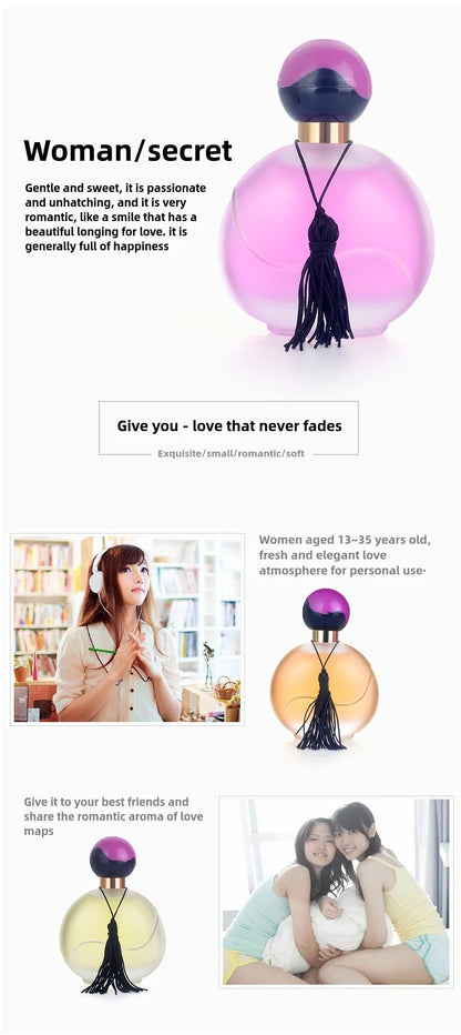 50ml Fresh Citrus Perfume for Women — Long-Lasting Light Orange Scent, High-End Fragrance