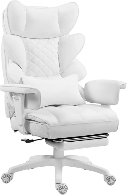 Big & Tall Office Chair – High Back Gaming & Computer Chair with Pocket Spring Cushion, Adjustable Armrests & Lumbar Support
