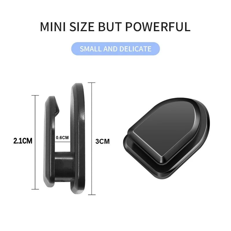 Mini Car Hooks – Self-Adhesive Interior Storage Holder for USB Cable, Headphones, Keys, Dashboard Wall Hanging Hook, Auto Accessories