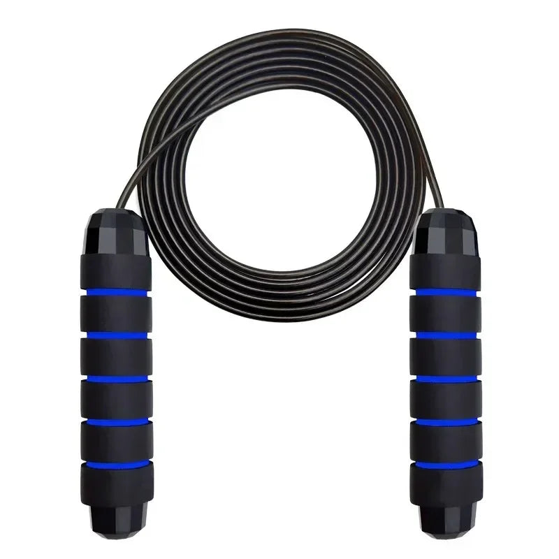 Adjustable Tangle-Free Speed Jump Rope - Ball Bearing Skipping Rope with Foam Handles for Home Workouts, Fitness & Cardio