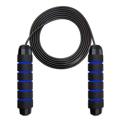 Adjustable Tangle-Free Speed Jump Rope - Ball Bearing Skipping Rope with Foam Handles for Home Workouts, Fitness & Cardio
