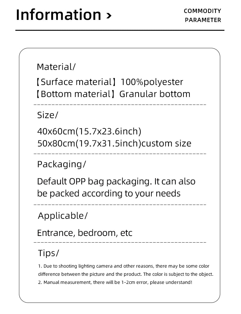 Multi-Purpose Sponge Water Absorption Mat — Anti-Skid, Moisture-Absorbing, Machine-Washable Carpet for Kitchen & Bathroom