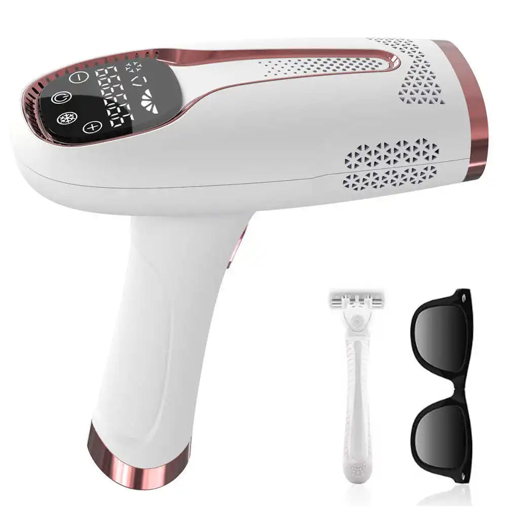 IPL Epilator Laser Hair Removal Device – 999,999 Pulses Permanent Bikini & Body Photoepilator Trimmer