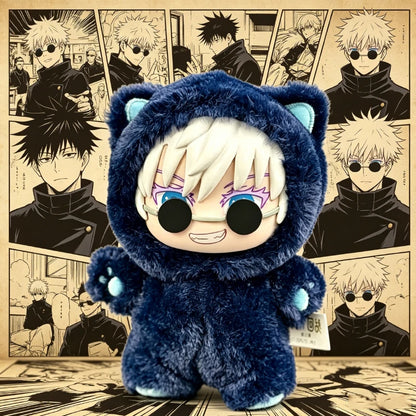 Genuine Eaki Jujutsu Kaisen Season 2 Satoru Gojo Plush Pendant - Cat Park Party Blind Box Handbag Charm Collectible Anime Accessory