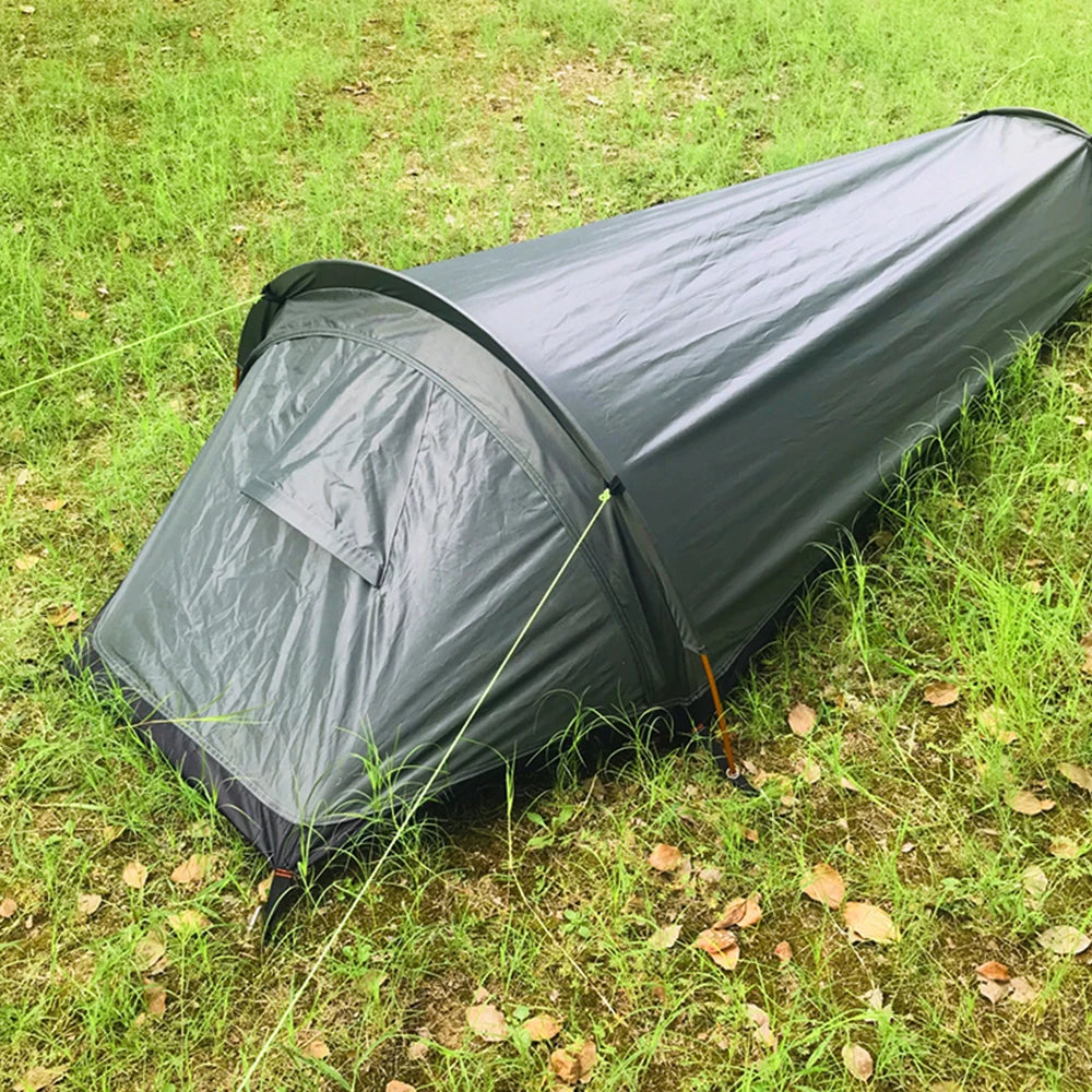 Lightweight Backpacking Tent – Outdoor Camping Sleeping Bag Tent for Single Person Use