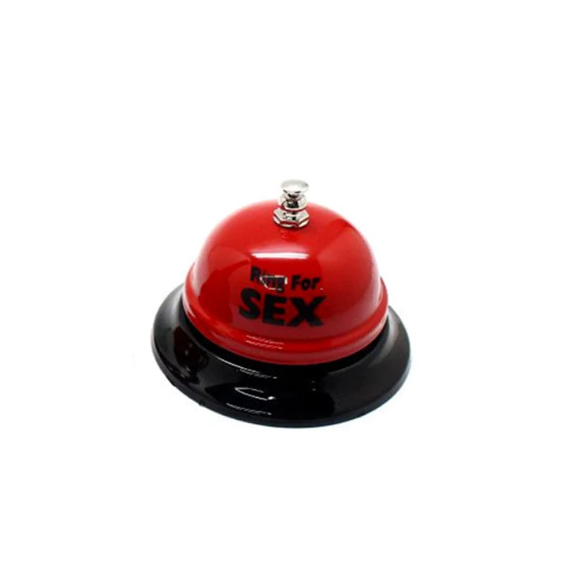 Creative Red Metal Sex Bell Ring – Fun Couple Flirting Novelty Toy & Gift