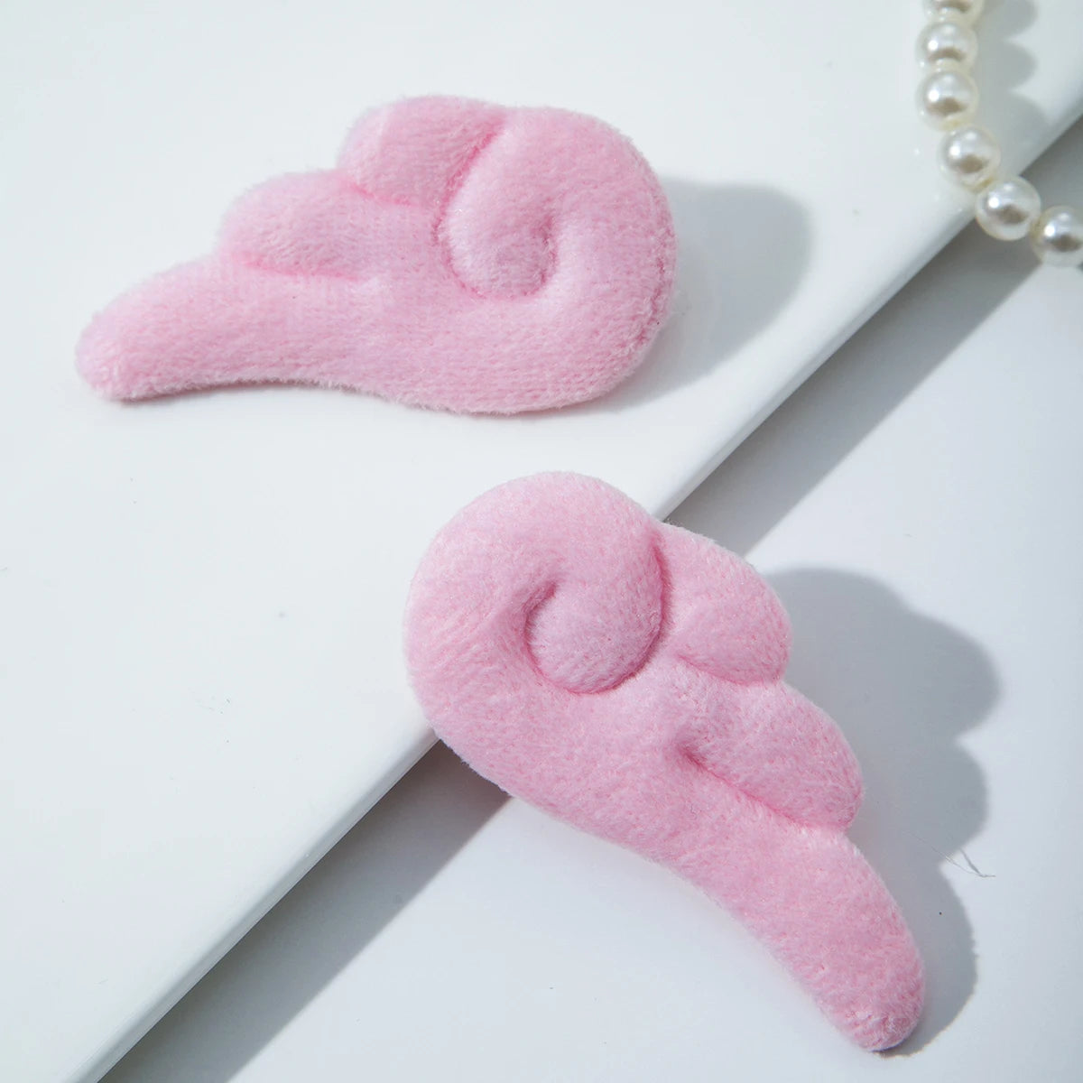 Angel Wing Plush Hair Clips - Cute 5cm Hairpin Barrettes for Girls Sweet Style Headwear & Accessories