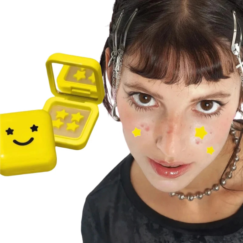 Yellow Star Pimple Patches - Hydrocolloid Acne Spot Stickers in 32 or 152 Pieces for Blemish Coverage and Skincare