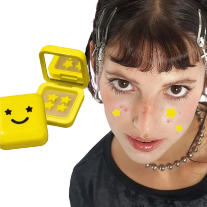 Yellow Star Pimple Patches - Hydrocolloid Acne Spot Stickers in 32 or 152 Pieces for Blemish Coverage and Skincare