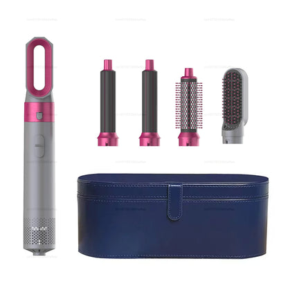 2024 New 5 in 1 Hair Dryer Hot Comb Set – Professional Curling Iron & Hair Straightener Styling Tool for Dyson Airwrap