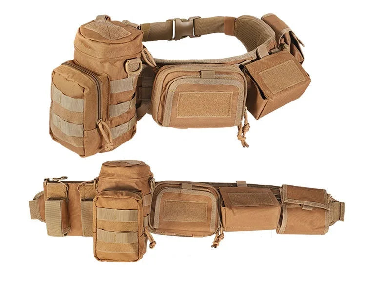 Yakeda MOLLE Pockets & Pouches – Tactical Hunting Waist Security Belt with Padded Patrol Support