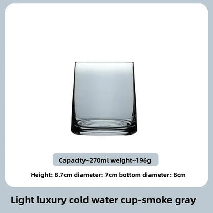 Aesthetic Glass Drinking Cup Set - Juice, Whiskey & Water Tumblers for Home, Hotels & Bulk Use