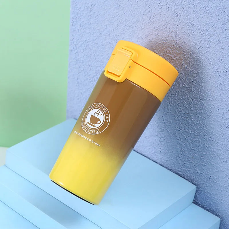 380/510ML Stainless Steel Vacuum Insulated Coffee Cup — Thermal Travel Mug Keeps Drinks Hot & Cold for Car & Outdoor Sports