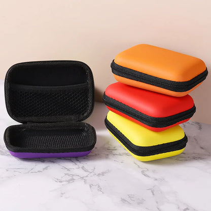 Portable Travel Cable Organizer Bag – Zipper Storage Case for Earphones & Electronic Accessories