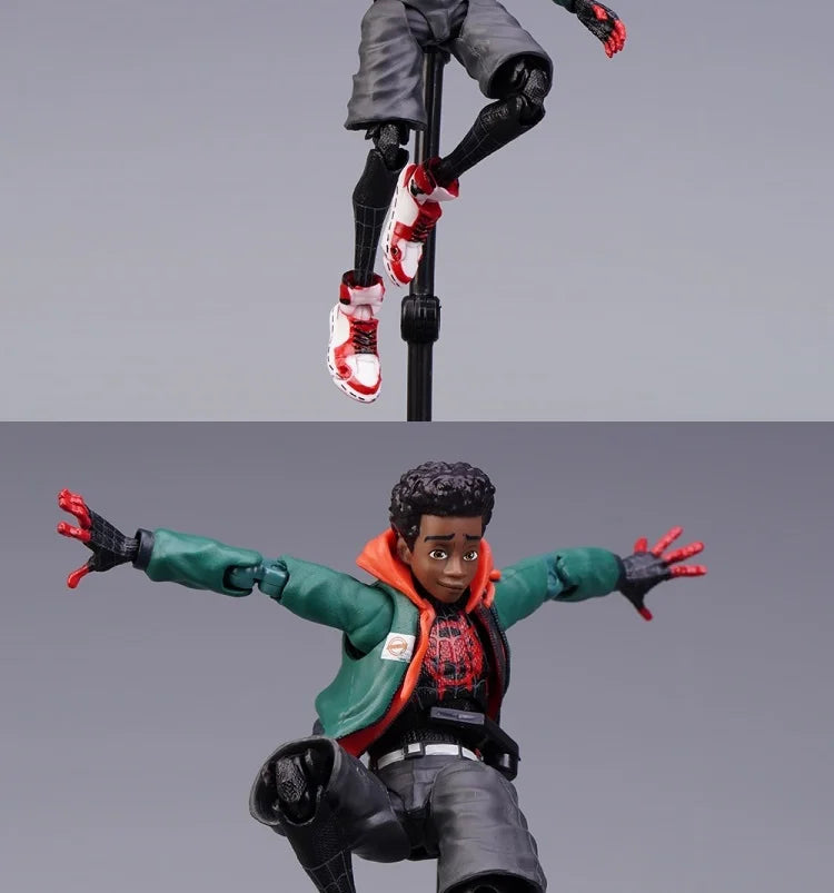 Miles Morales Spider-Man Action Figure — Into the Spider-Verse Collectible Toy for Kids Gift