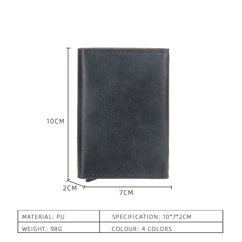 Anti-Theft RFID Credit Card Holder – Smart Minimalist Slim Wallet for Men & Women, Cardholder & Cash Case