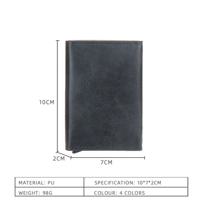 Anti-Theft RFID Credit Card Holder – Smart Minimalist Slim Wallet for Men & Women, Cardholder & Cash Case