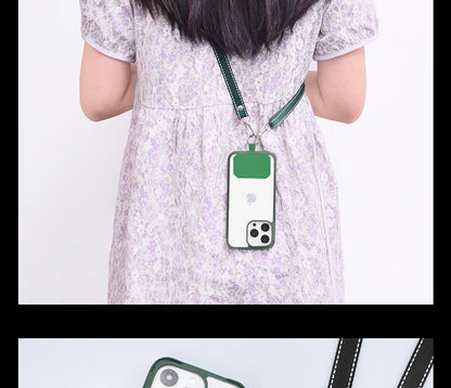 Simplicity Crossbody Cell Phone Lanyard – Adjustable Neck Strap with Universal Clip Gasket, Anti-Lost Mobile Phone Lanyard