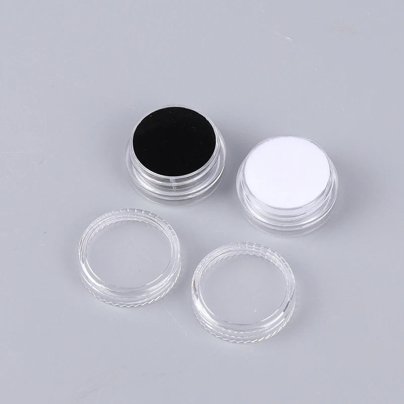 Transparent Round Gemstone Display Box – Jewelry, Gems, Loose Diamond Storage Container with Lid
